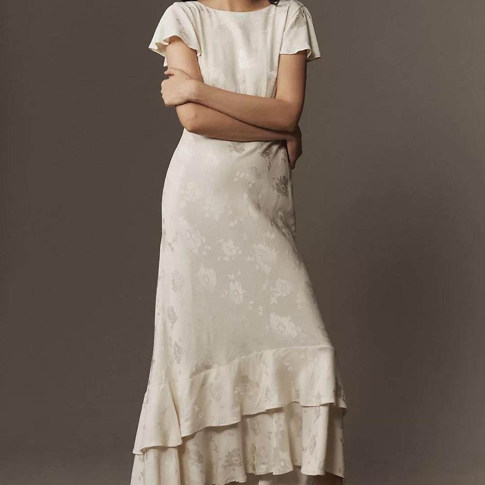 Rixo Liberty Tiered Midi Dress